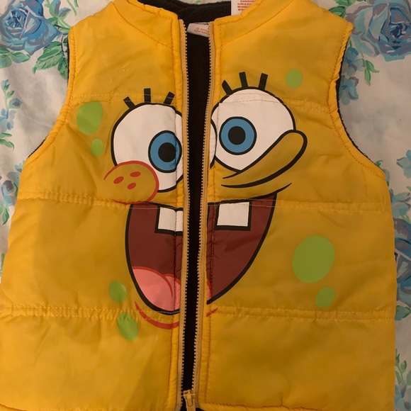 SpongeBob puffer vest size 3t - Picture 2 of 4